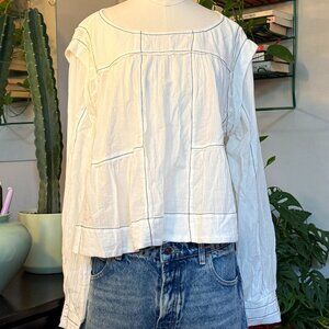 Anthropologie contemporary twee top, flowy fabric.